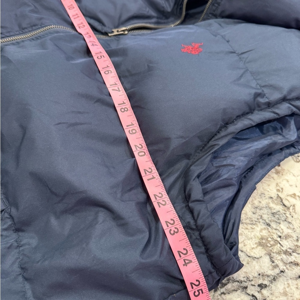 U.S. Polo Assn Navy Blue Puffer Vest Men’s Large | Full Zip | Classic Logo - Picture 6 of 9